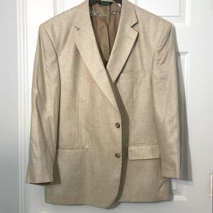 Jos. A. Bank 100% Silk Blazer Sports Coat 46R Classic Preppy Dressy Old Money